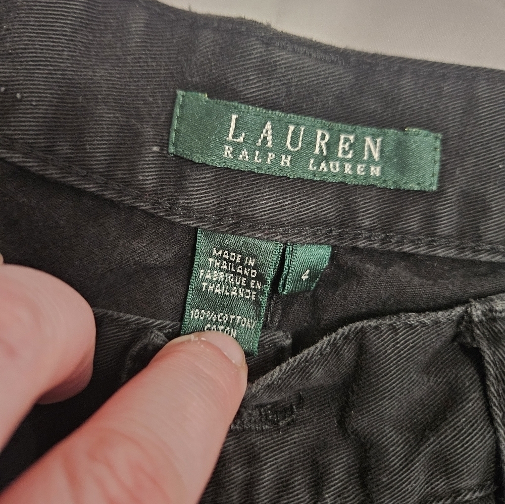 Lauren Ralph Lauren Classic Midcalf Black Jeans! - Picture 3 of 7
